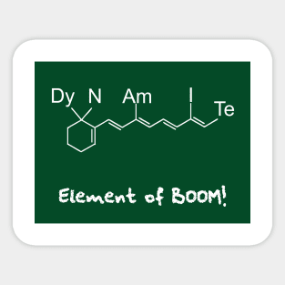 chemical formula for dynamite Sticker